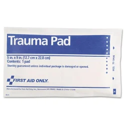 First Aid Only 5 in. x 9 in. SmartCompliance Sterile Trauma Pad
