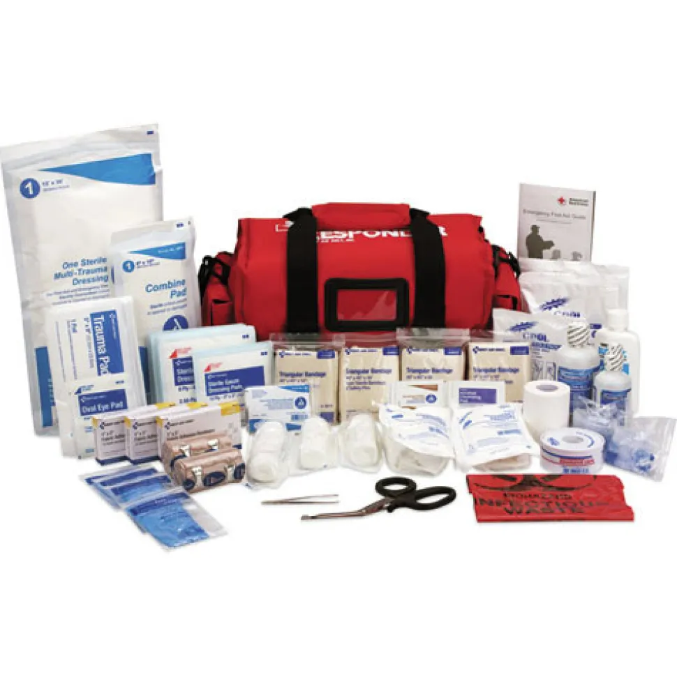 First Aid Only 16 in. x 8 in. x 7.5 in. Nylon Fabric Case First Responder Kit (158-Pieces/Kit)