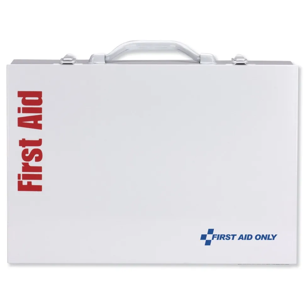 First Aid Only ANSI 2015 Class Bplus Type I and II Industrial First Aid Kit for 75 People with Metal Case (1-Kit)