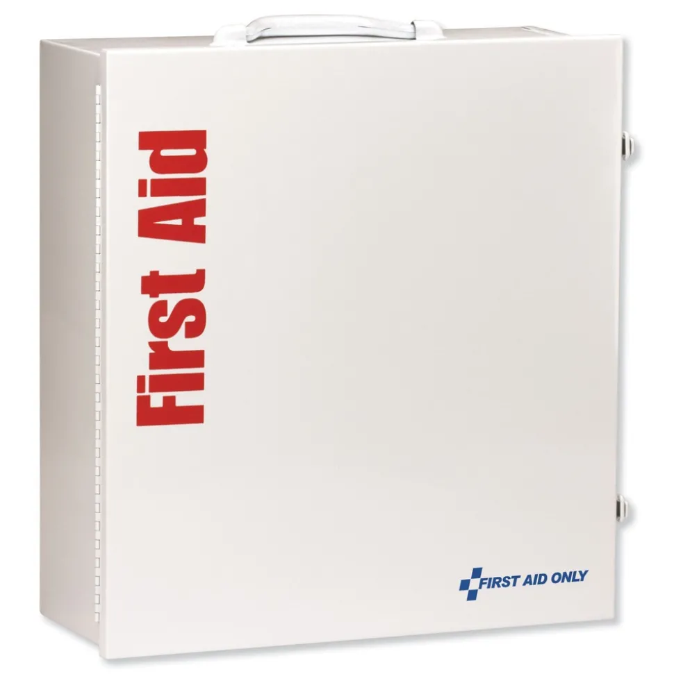 First Aid Only ANSI 2015 Class Aplus Type I and II Industrial First Aid Kit for 100 People with Metal Case (1-Kit)