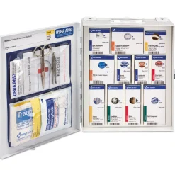 First Aid Only ANSI 2015 SmartCompliance Class A General Business No Meds First Aid Station for 25 People with Metal Case (1-Kit)