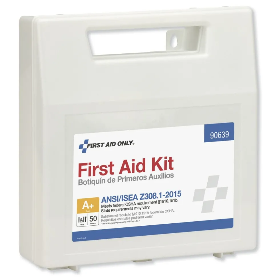 First Aid Only ANSI Class Aplus First Aid Kit for 50 People with Plastic Case (1-Kit)