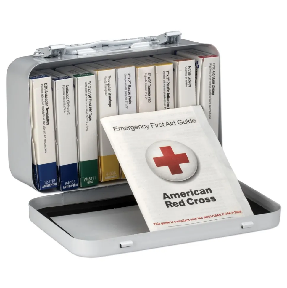 First Aid Only ANSI/OSHA Compliant Unitized First Aid Kit for 10 People with Metal Case (1-Kit)