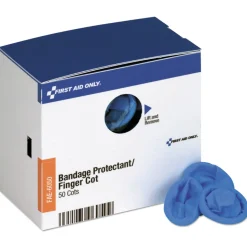 First Aid Only Nitrile Finger Cots Refill for SmartCompliance Gen Business Cabinet - Blue (50/Box)