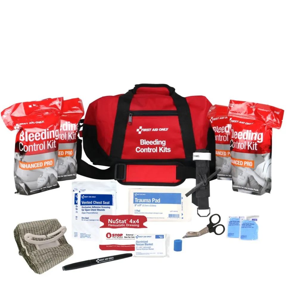 First Aid Only 60-Piece Bleeding Control Multiple Victim Bag