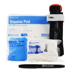 First Aid Only 8-Piece Critical Essentials Bleeding Control Kit for Limb Wounds