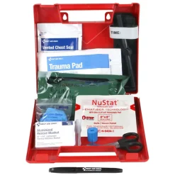 First Aid Only 14-Piece Deluxe Bleeding Control Wall Station Single Kit