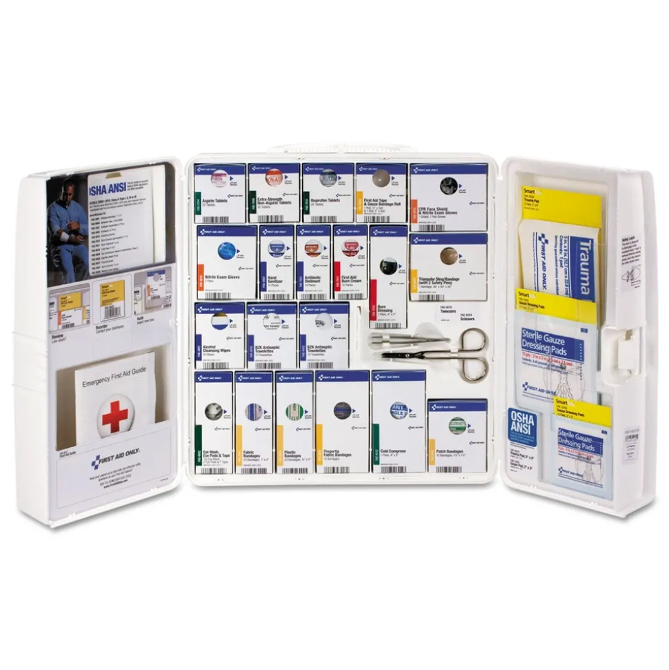 First Aid Only 241-Piece SmartCompliance First Aid Cabinet with Medications