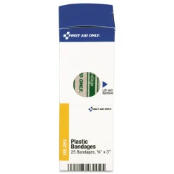 First Aid Only 25-Piece/Box SmartCompliance 3/4 in. x 3 in. Plastic Bandages