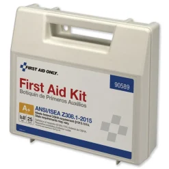 First Aid Only 141-Pieces Plastic Case ANSI 2015 Compliant Class Aplus Type I and II First Aid Kit for 25 People (1-Kit)
