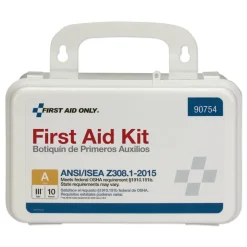 First Aid Only Plastic Case ANSI Class A 10 Person First Aid Kit (71-Pieces/Kit)