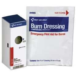 First Aid Only SmartCompliance 4 x 4 Burn Dressing Refill - White (1/Box)