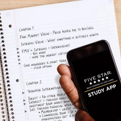 Five Star 11 in. x 9.13 in. Sheets Medium/College Rule 1-Subject Wirebound Notebook - Blue Cover