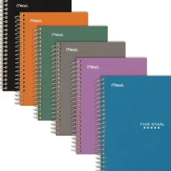 Five Star 9.5 x 7.25 Sheets (150) Medium/College Rule Wirebound Notebook - Randomly Assorted Cover Color