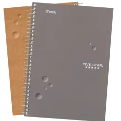 Five Star 9.5 x 7.25 Sheets (150) Medium/College Rule Wirebound Notebook - Randomly Assorted Cover Color