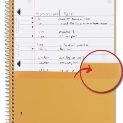 Five Star 10.5 x 9.18 Sheets (100) Wirebound Notebook - Randomly Assorted Cover Color