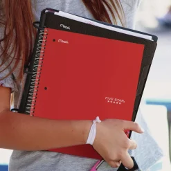 Five Star 10.5 x 9.18 Sheets (100) Wirebound Notebook - Randomly Assorted Cover Color