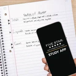 Five Star 10.5 x 9.18 Sheets (100) Wirebound Notebook - Randomly Assorted Cover Color