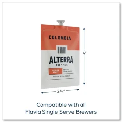 FLAVIA 48006 Alterra Coffee Freshpack - Columbia (100/Carton)