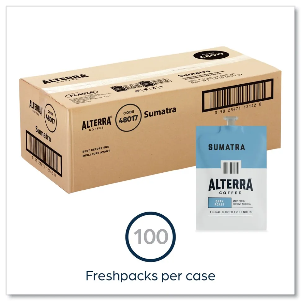 FLAVIA 48017 Alterra Coffee Freshpack - Sumatra (100/Carton)
