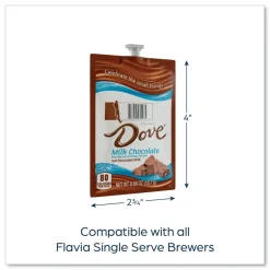 FLAVIA 48000 Dove Hot Chocolate Freshpack - Milk Chocolate (72/Carton)