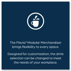 FLAVIA 15.2 in. x 17.2 in. x 16.3 in. 12-Compartments Four Column Merchandiser - Black