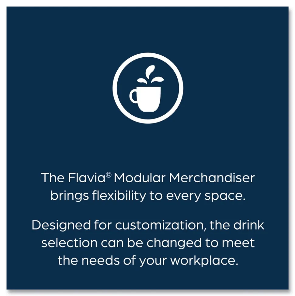 FLAVIA 15.2 in. x 17.2 in. x 16.3 in. 12-Compartments Four Column Merchandiser - Black