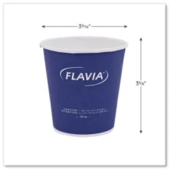 FLAVIA 10 oz. FLAVIA Design Hot Beverage Paper Cup - Blue (1000/Carton)