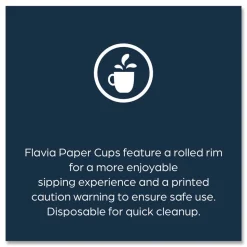FLAVIA 10 oz. FLAVIA Design Hot Beverage Paper Cup - Blue (1000/Carton)