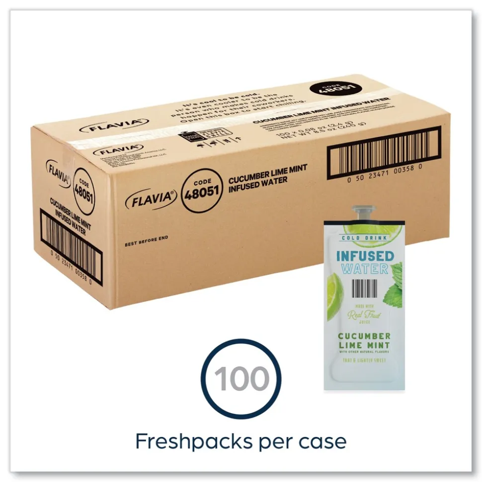 FLAVIA Infused Water Freshpack - Cucumber Lime Mint (100/Carton)