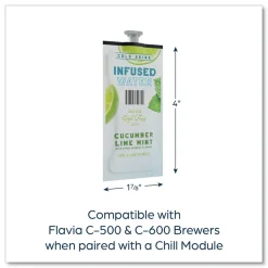 FLAVIA Infused Water Freshpack - Cucumber Lime Mint (100/Carton)