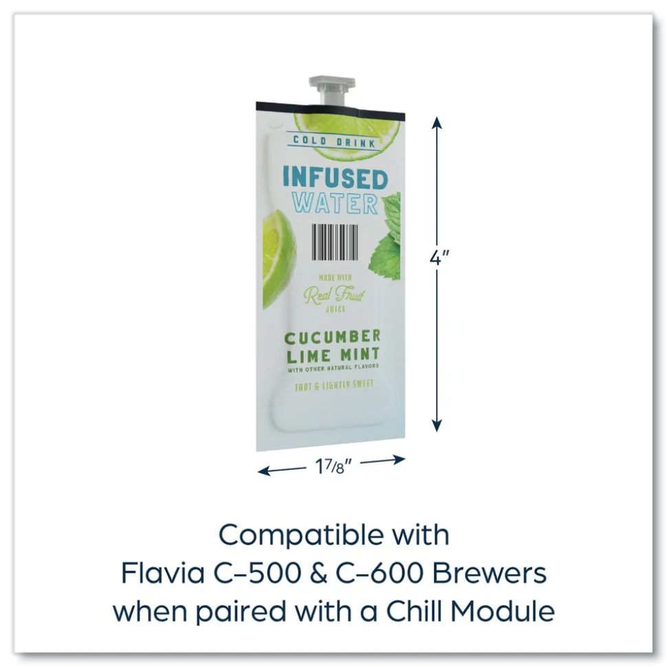 FLAVIA Infused Water Freshpack - Cucumber Lime Mint (100/Carton)