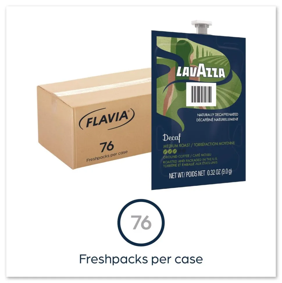 FLAVIA Lavazza Decaffeinated Coffee Freshpack (76/Carton)