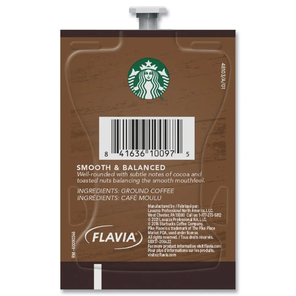FLAVIA Starbucks Coffee Freshpack - Pike Place Roast (76/Carton)