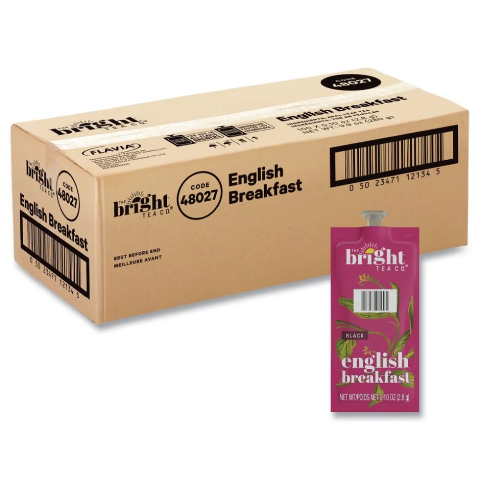 FLAVIA The Bright Tea Co. Black Tea Freshpack - English Breakfast (100/Carton)