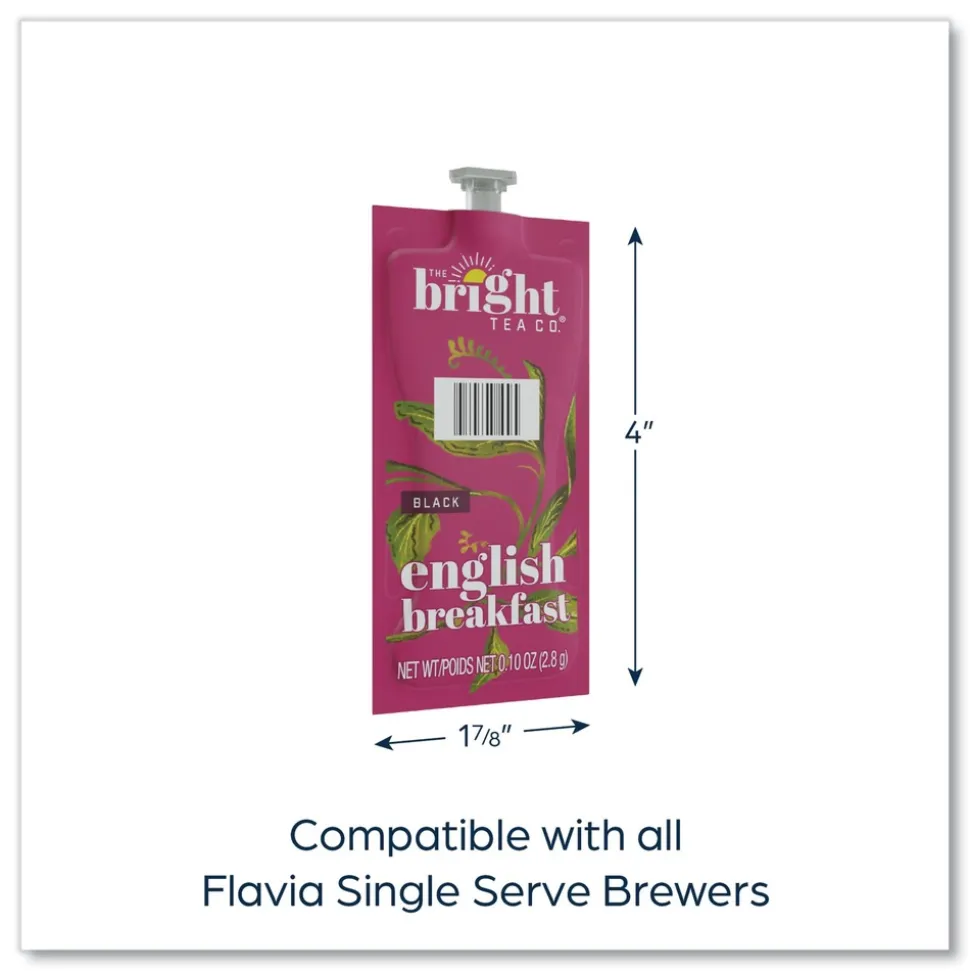 FLAVIA The Bright Tea Co. Black Tea Freshpack - English Breakfast (100/Carton)