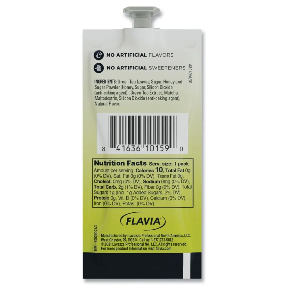 FLAVIA The Bright Tea Co. Tea Freshpack - Iced Green Tea with Honey (100/Carton)