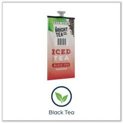 FLAVIA The Bright Tea Co. Tea Freshpack - Unsweetened Iced Black (100/Carton)