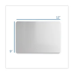 Flipside 12 in. x 9 in. Dry Erase Board Set - White Surface (12/Pack)