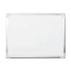 Flipside 48 in. x 36 in. Framed Dry Erase Board - White Surface, Satin Aluminum Frame