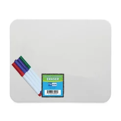 Flipside 12 in. x 9 in. Magnetic Dry Erase Board Set - White Surface (12/Pack)