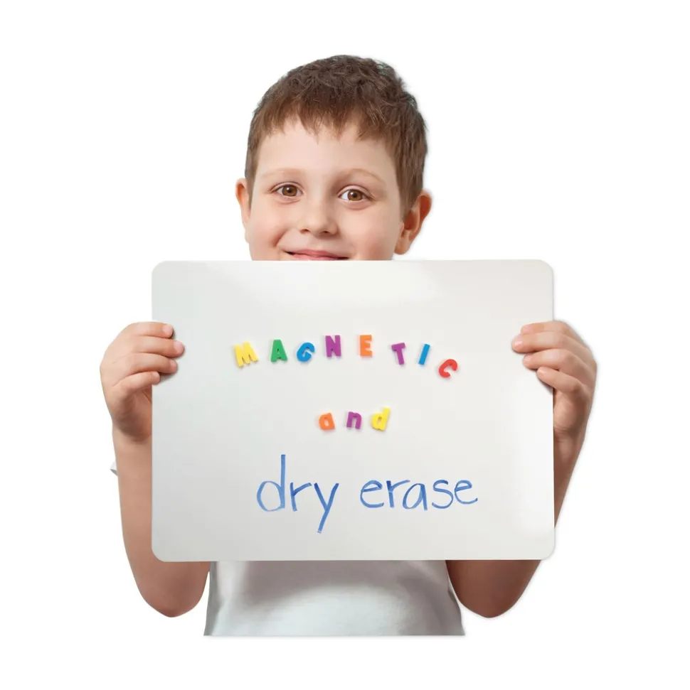 Flipside 12 in. x 9 in. Magnetic Dry Erase Board Set - White Surface (12/Pack)