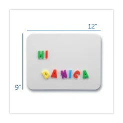 Flipside 12 in. x 9 in. Magnetic Dry Erase Board Set - White Surface (12/Pack)