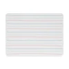 Flipside 12 in. x 9 in. Magnetic 2-Sided Red/Blue Ruled Dry Erase Board - White Surface (12/Pack)