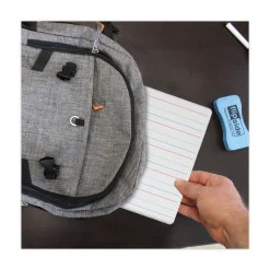 Flipside 12 in. x 9 in. Magnetic 2-Sided Red/Blue Ruled Dry Erase Board - White Surface (12/Pack)