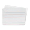 Flipside 12 in. x 9 in. 2-Sided Red/Blue Ruled Dry Erase Board - White Surface (24/Pack)