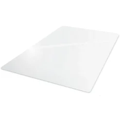 Floortex 60 in. x 48 in. Cleartex Ultimat Polycarbonate Chair Mat for High Pile Carpets - Clear