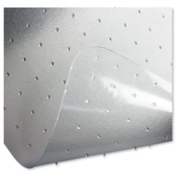 Floortex 60 in. x 48 in. Cleartex Ultimat Polycarbonate Chair Mat for High Pile Carpets - Clear