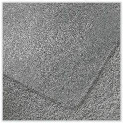 Floortex 60 in. x 48 in. Cleartex Ultimat Polycarbonate Chair Mat for High Pile Carpets - Clear