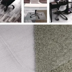 Floortex Cleartex Unomat 60 in. x 48 in. Anti-Slip Chair Mat for Hard Floors and Flat Pile Carpets - Clear